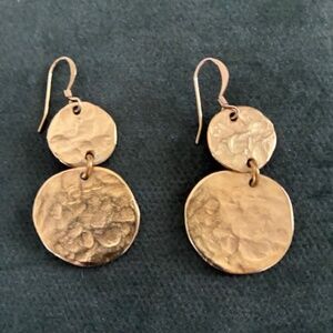 KENNETH JAY LANE DOUBLE DISK EARRINGS FOR PIERCED EARS